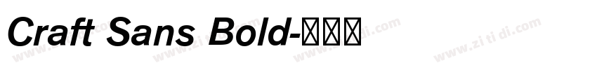 Craft Sans Bold字体转换